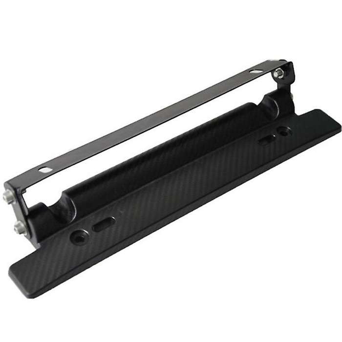 Adjustable Car License Plate Frame Holder Carbon Fiber Racing Number Plate Auto