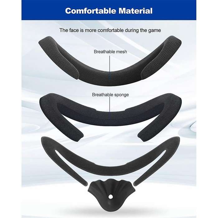 Adjustable Size VR Interface Support Bracket Foam Pad for Quest 2 Interface Pad 2 VR Accessories