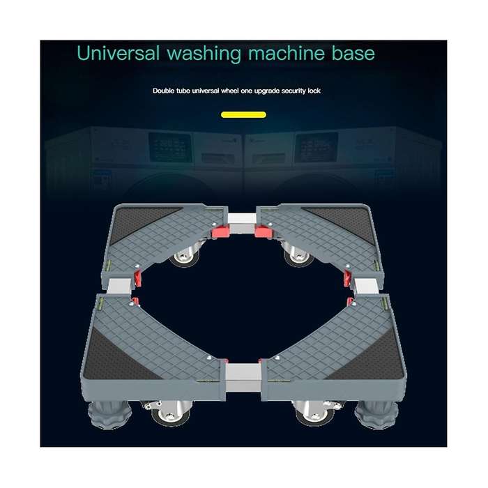 Adjustable Washing Machine Stand with Wheels Non- Anti-Vibrator Mobile Base for Washing Machine Bat