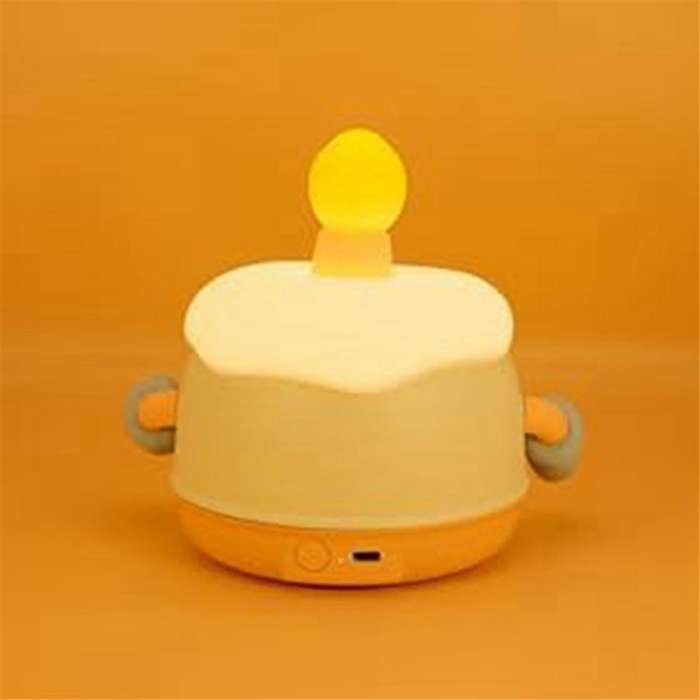Adorable Rechargeable Led Night Lamp for Kids Bedrooms Soft Silicone Touch Lamp with Warm Light Birt