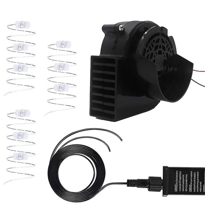 Air Blower for Inflatables Inflatable Fan with 3 LED Light Strings for Halloween Christmas Festival