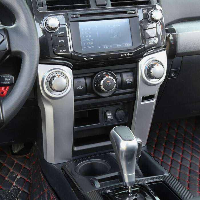 Air Conditioner Center Control Decor Cover Trim Panel for 4Runner 2010-2020