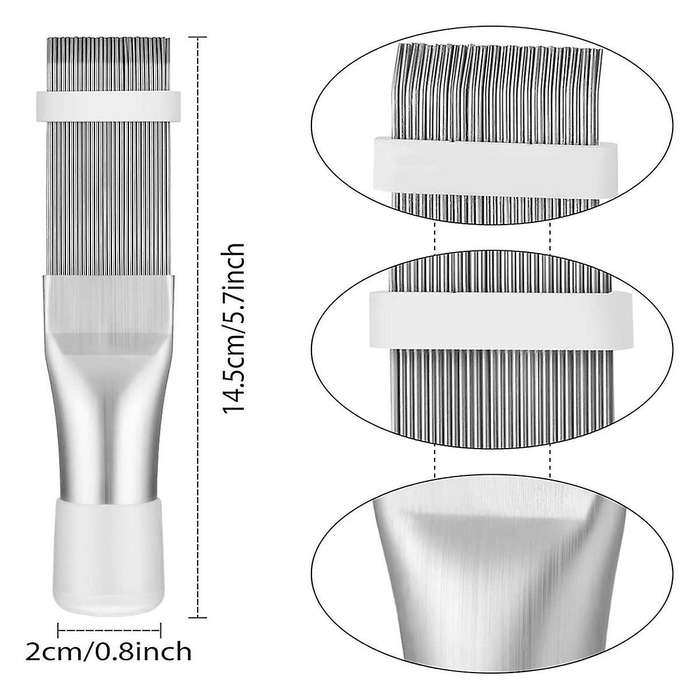 Air Conditioner Condenser Fin Comb Cleaner Kit, Air Conditioner Fin Cleaner Brush Kit, Evaporator Ra