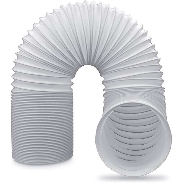 Air Conditioner Portable Exhaust Hose- 5 In Diameter Size - 59 In Long - Universal Flexible Counter