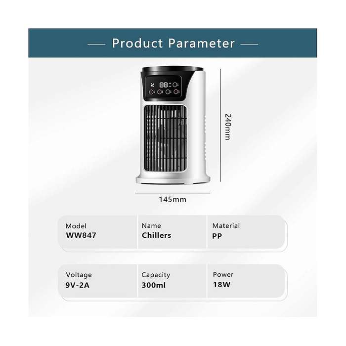 Air Cooler Home Dormitory Student Desktop Electric Fan Small Wind Office Usb Refrigeration Air Cond