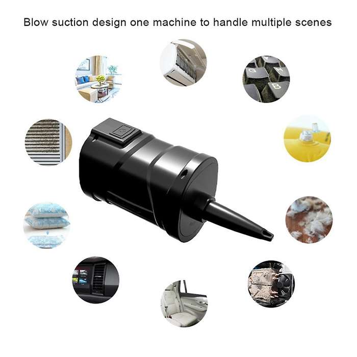 Air Duster Cordless Dust Blower Handheld Dust Collector Rechargeable Portable for PC Laptop Car Clea