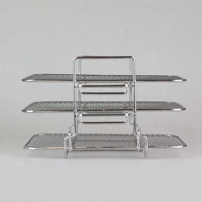 Air Fryer Rack for Ninja Air Fryer Multi-Layer Double Basket Air Fryer Stainless Steel Grilling Rack