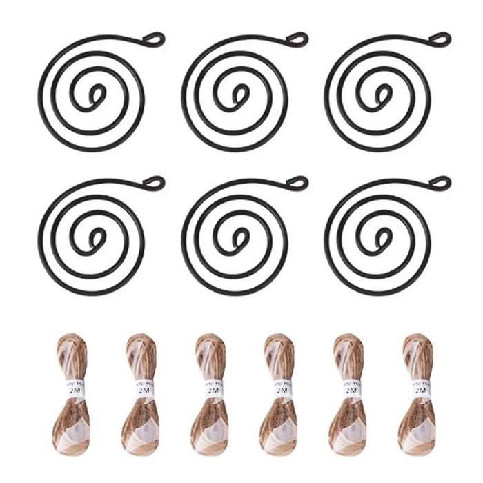 Air Hook Hanging Flower Stand Pots Display Hanger Holder Iron
