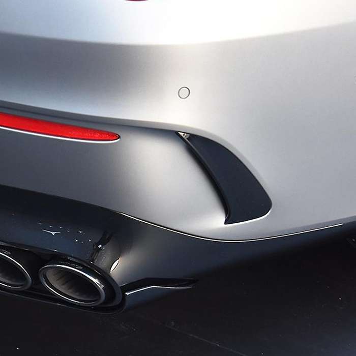 Air Intake Grille Trim Rear Bumper Wind Knife for C118 CLA200 2020+ Bright Black