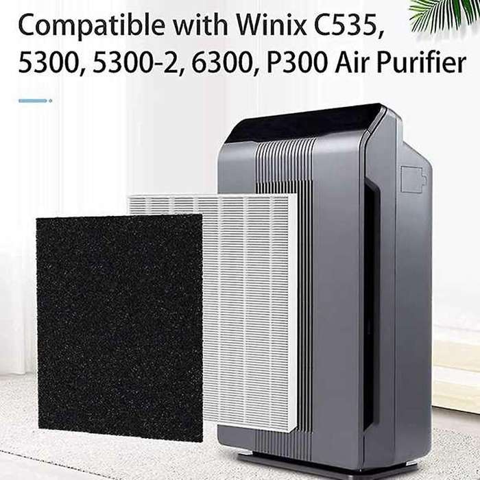 Air Purifier Filter,HEPA Filter+Carbon Pre-Filters for 115115,Filter A,5300 6300 5300-2 P300 Plasma