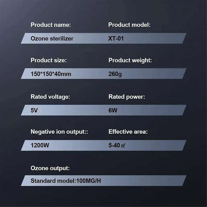 Air Purifier for Home Ozone Generator with Uv+ Aromatherapy Negative Ion Remove Formaldehyde Odor Ai