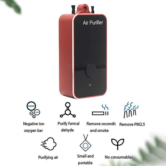 Air Purifier Personal Wearable Mini Portable 250MAH Battery Negative Ion Hanging Neck Air Purifier B