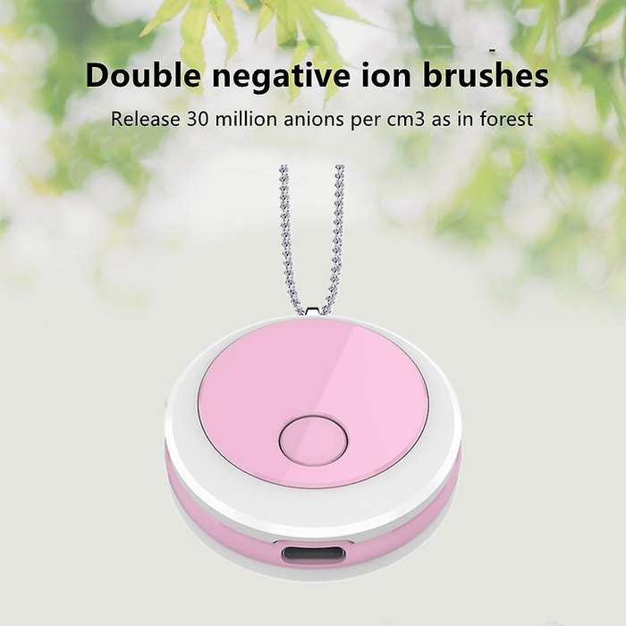 Air Purifier Necklace Mini USB Wearable Air Purifier Negative Ion Generator No Radiation Low Noise -