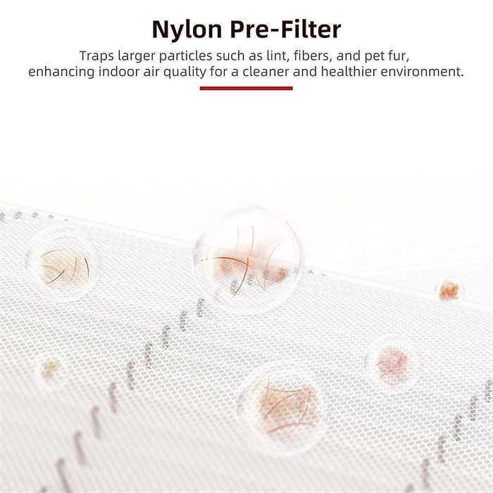 Air Purifier Replacement Filter for Core 300, Core 300S, 3-In-1 HEPA Filter, High Efficiency Activat