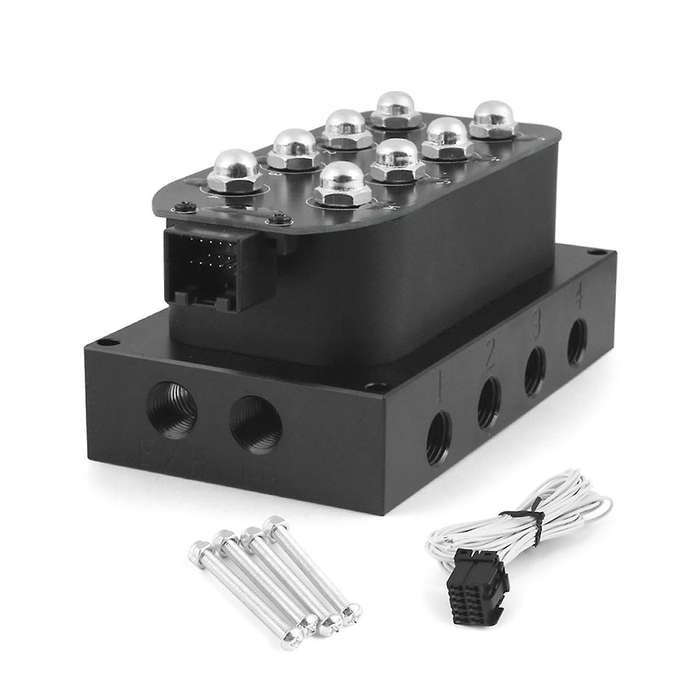 Air Ride Suspension Manifold Valve Solenoid Valve 1/4 1/8Inch NPT Fast Air Bag Control Fbss VU4 (0-