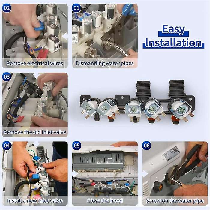 AJU73213301 AJU75152601 AJU75152603 Washer Water Inlet Valve for Washing Machine WT1101CW WT1501CW W