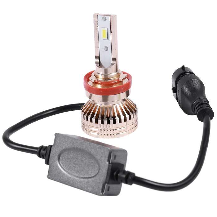 All-In-One Led-Tx3570 Chip Aluminum EV17 2 Pcs Car Led Headlight Gold 12000 Lumens 60W H11 Focused H