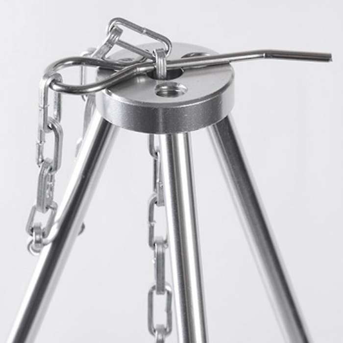 Aluminum Alloy BBQ Grills Dutch Oven Hanging Tripod Portable Folding Outdoor Camping Picnic BBQ Trip