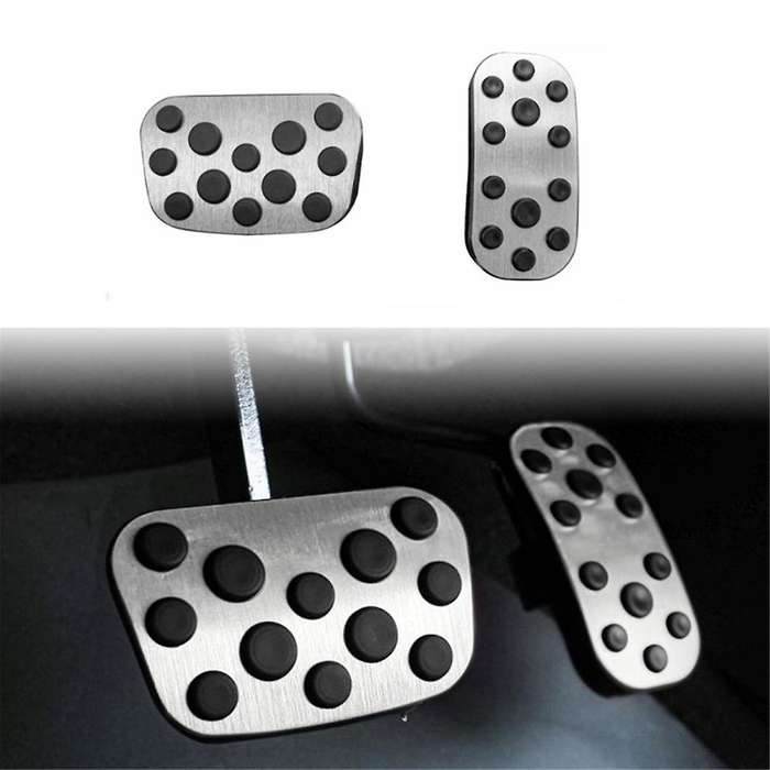 Aluminum Alloy Car Foot Pedal Pads Accelerator Gas Brake Pedal Cover for Land Cruiser 250 Prado LC25