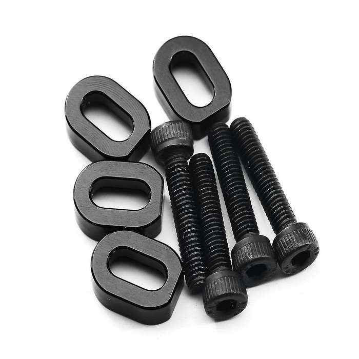 Aluminum Alloy Fixing Motor Base Reinforcement with Screws Kit for 1/5 6S Accessories Black