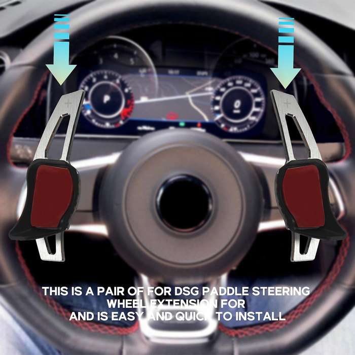 Aluminum Alloy for Paddle for The Public Golf 6 Mk6 R20 R36 Cc for Steering Wheel Shift, Silver