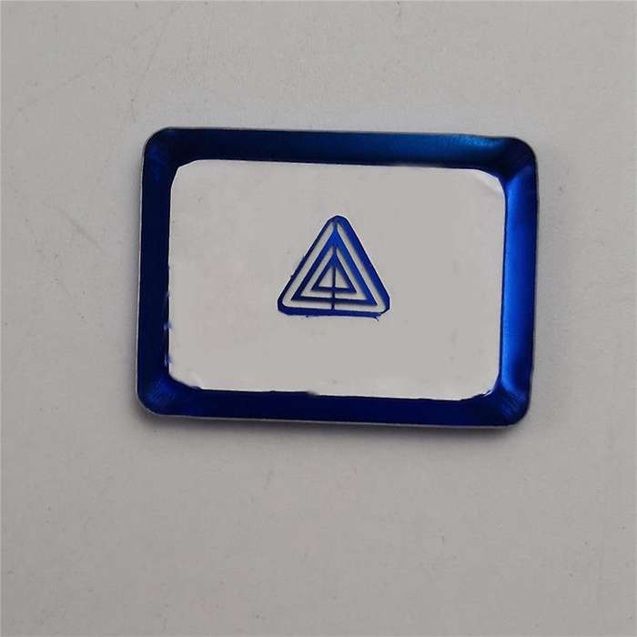 Aluminum Alloy Warning Emergency Light Switch Button Cover Sticker for 11th Gen 2022 Accessories, B