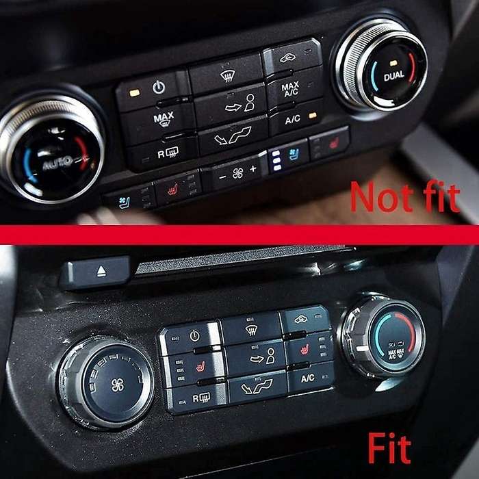 Aluminum Bling Crystal Style Air Conditioner Switch Trailer 4WD VOL Knob Button Trim for 2016- 2019