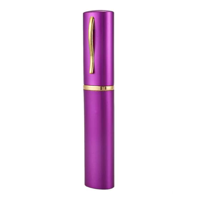 Aluminum Pen Shape Shell Stainless Steel Folding Travel Chopsticks,silver