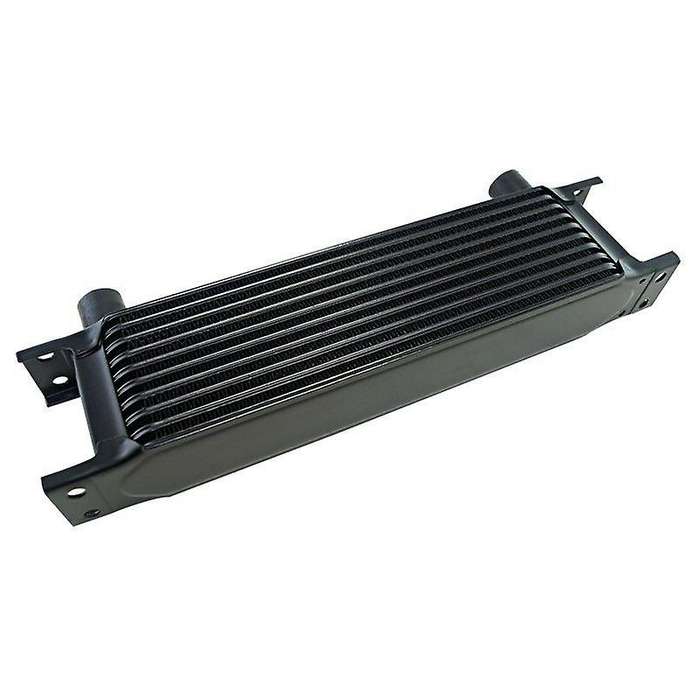 Aluminum Radiator 10 Rows British Type Car Engine Cooling Radiator Replacement Universal Cooler Blac
