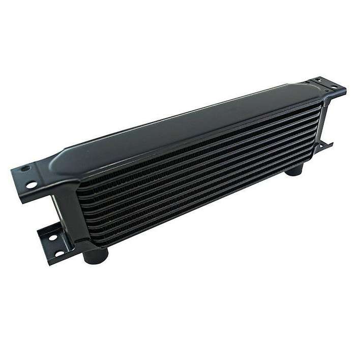 Aluminum Radiator 10 Rows British Type Car Engine Cooling Radiator Replacement Universal Cooler Blac
