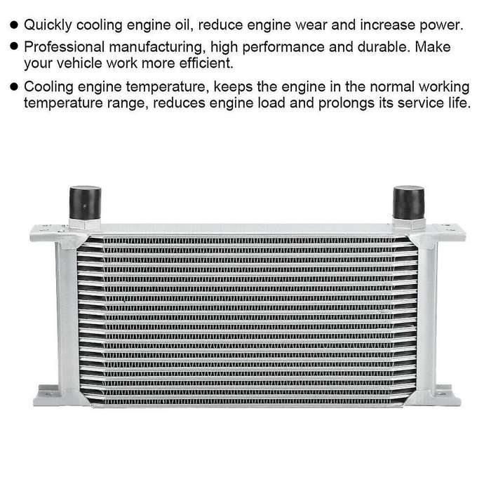 Aluminum Radiator 19 Rows British Type Car Engine Cooling Radiator Replacement Universal Cooler