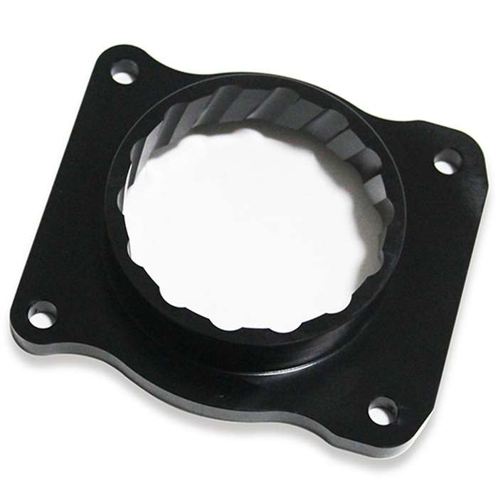 Aluminum Throttle Body Spacer for 2004-2010 5.4L 2005-2010 F250 F350 Superduty Car Accessories Black