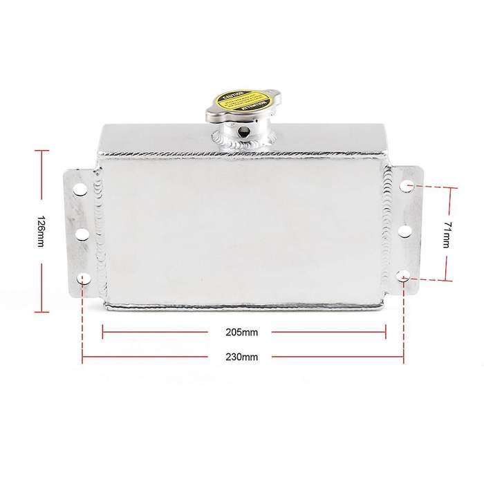 Aluminum Universal Coolant Expansion Fill Tank for 240SX WR Car Modification Parts