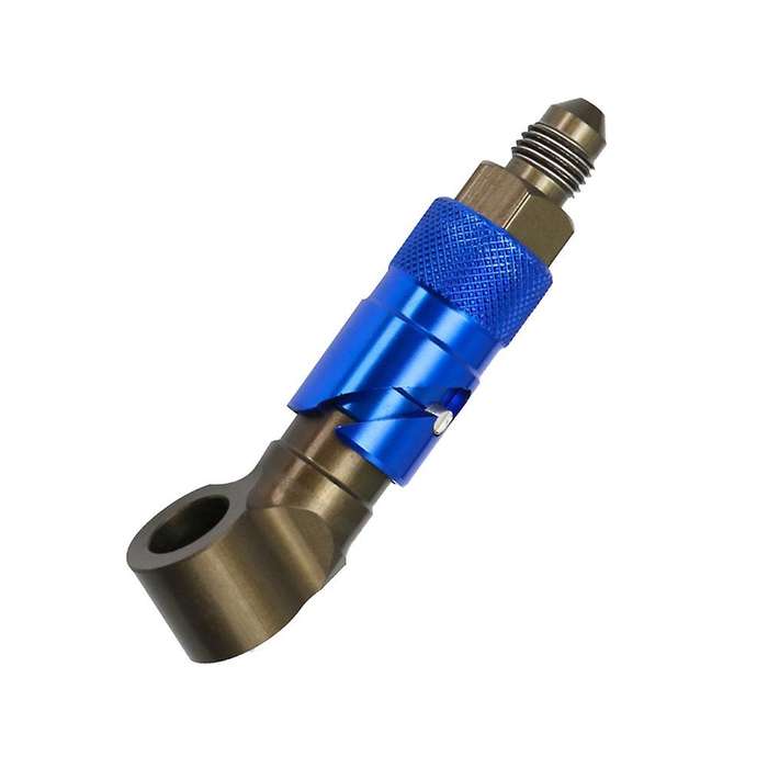 AN3 Motorcycle Brake Line Hose Fluid Quick Release Connect Fitting Adapter Kit for Blue