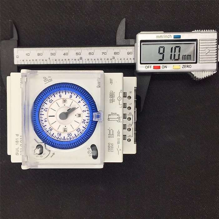 Analog Mechanical Timer Switch 110V-220V 24 hours Daily Programmable 15min Setting Time Switch Relay
