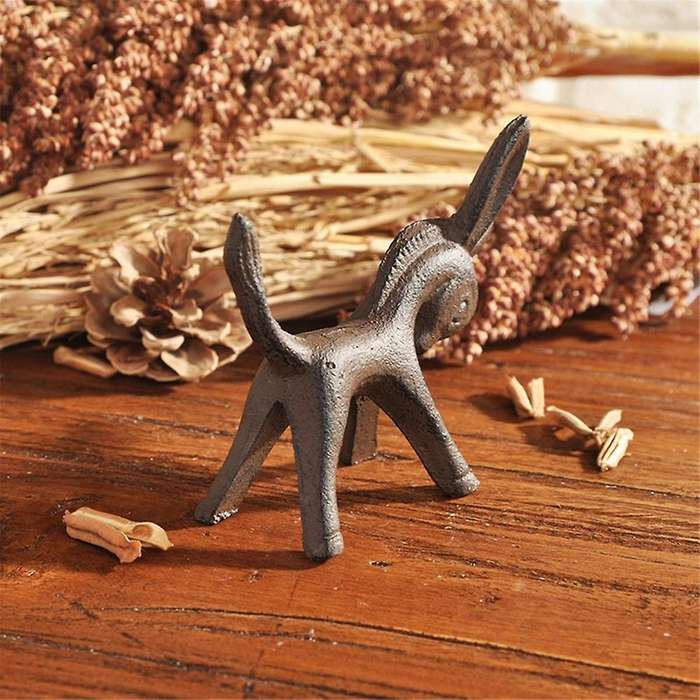 Animal Ornaments Outdoor Figurine Donkey Decorations Desktop Animal Sculpture Outdoor Gifts