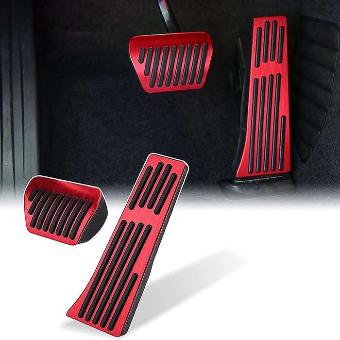 Anti- Foot Pedals Aluminum Brake and Gas Accelerator Pedal Cover Pad for 1 2 3 4 5 6 7 Series X3 X4