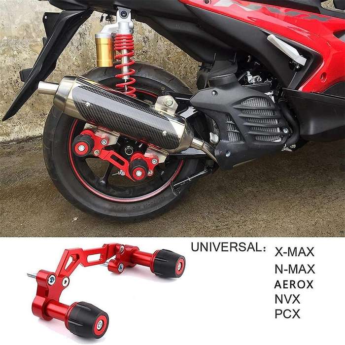 Anti-fall Rod Exhaust Pipe Anti-fall Rod Exhaust Frame Anti-fall for Nvx155 Xmax300 Aerox Pcx Black