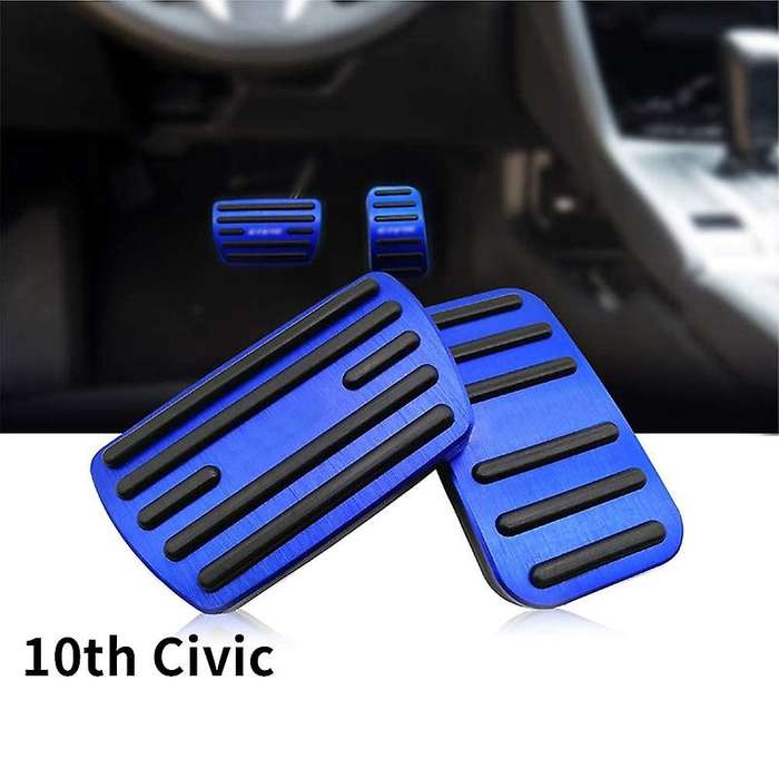 Anti-Slip Performance Foot Pedal Pads for 10Th ,Auto No Drilling Aluminum Brake and Accelerator Peda