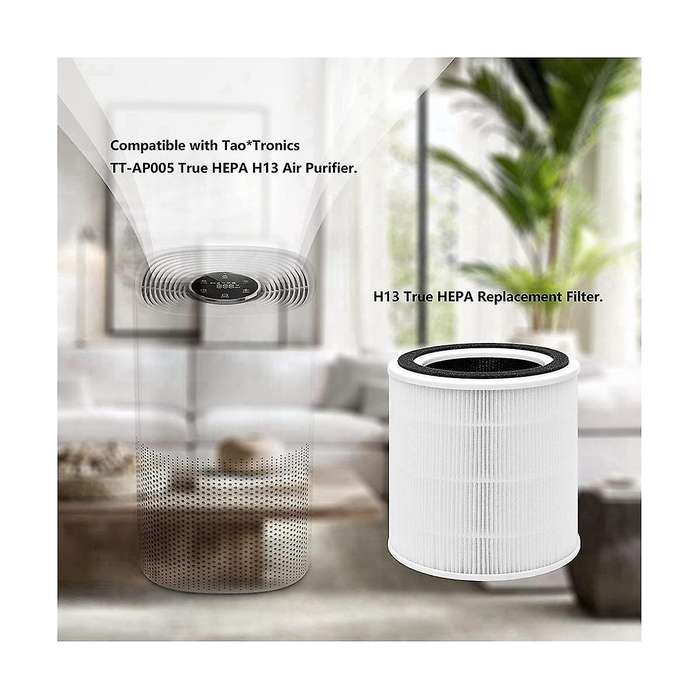 Ap005 Replacement Filters for Tt-ap005 Air Purifier, H13 True Hepa and Activated Carbon Filter Acces