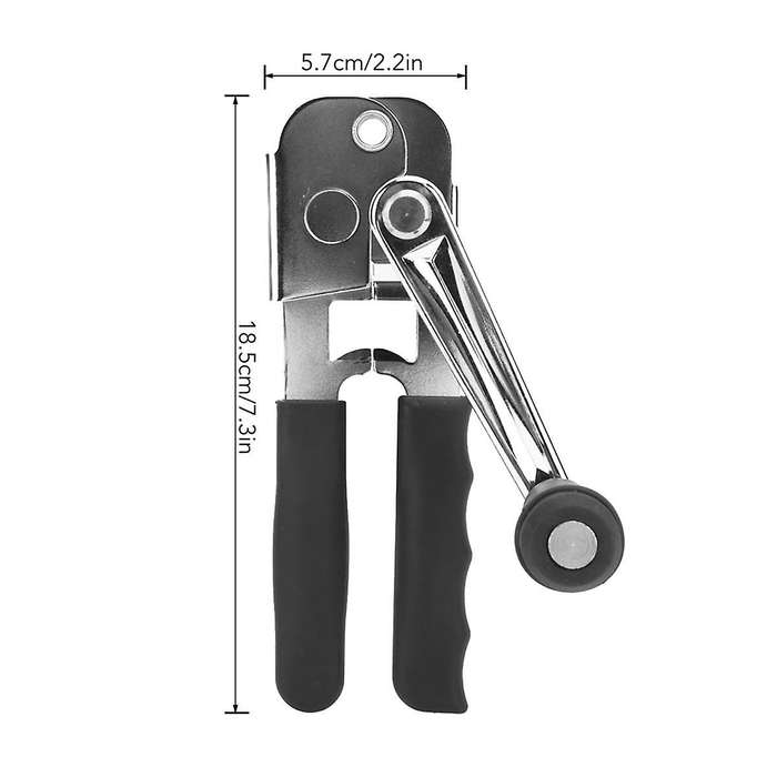 Anual Can Opener, Cut Safe Can Opener Stainless Steel Can Opener Side Cut Can Opener Hand Crank Can
