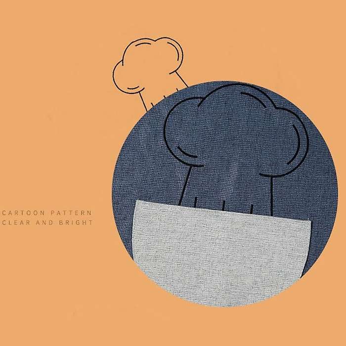 Apron Kitchen Cooking Chef Waiter Cafe Shop BBQ Hairdresser Removable Apron Printed Apron Kitchen S