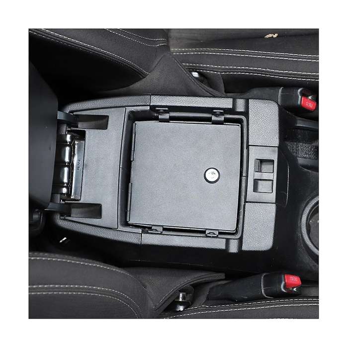 Armrest Storage Box Safety Cover for Wrangler Jk 2011-2017 Center Console Locking Storage Box Lock V
