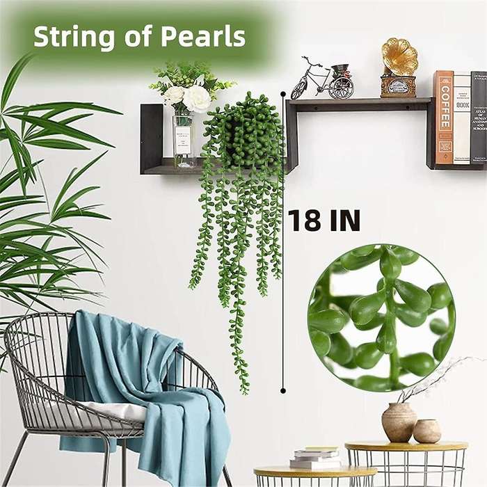 Artificial Hanging Plants 4 Pcs Artificial Hanging Potted Mandala, Eucalyptus Vine, String Of ,for H