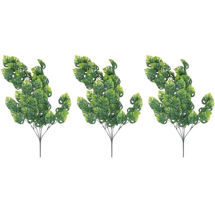 Artificial Monstera Leaves Garland Plants,hanging Faux Tropical Monstera Palm Leaves for Garden Han