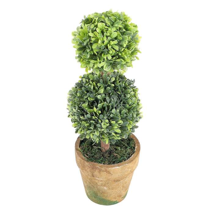 Artificial Plastic Trees In Pots Plant Potted Decor Garden Yard Indoor Outdoor Pattern:Two Ball