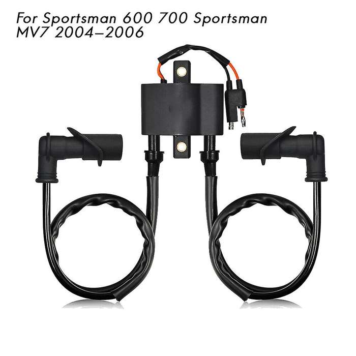 ATV Ignition Coil Spark Plug & Cap for 2004-2006 Sportsman 600 700 Sportsman MV7 4010898 , 4010526
