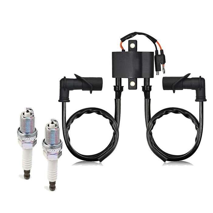 ATV Ignition Coil Spark Plug & Cap for 2004-2006 Sportsman 600 700 Sportsman MV7 4010898 , 4010526