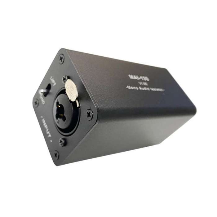 Audio Isolator Noise Reduction,Eliminates Current Noise,DI Grounding Box,6.5 XLR Mixer Audio Isolato