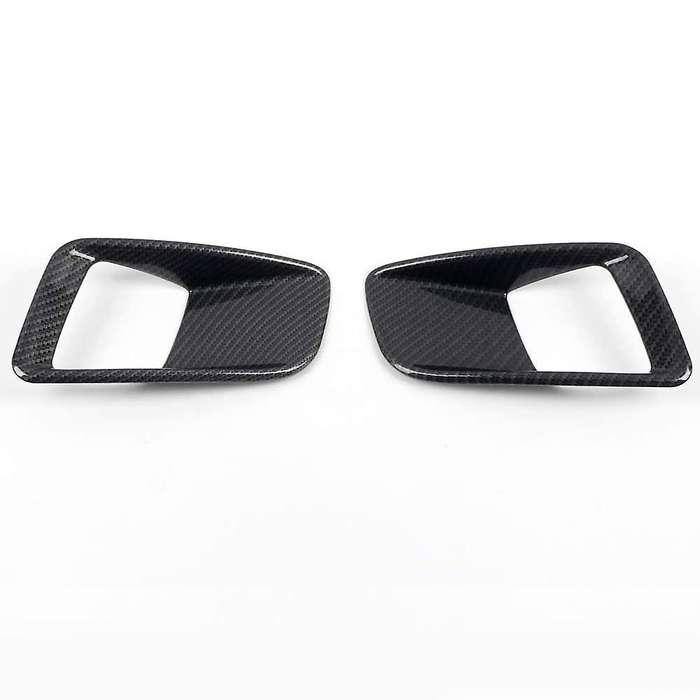 Auto Carbon Fiber Rear Fog Light Lamp Cover Foglight Shade Hood Accessories for 3008 4008 2017-2020